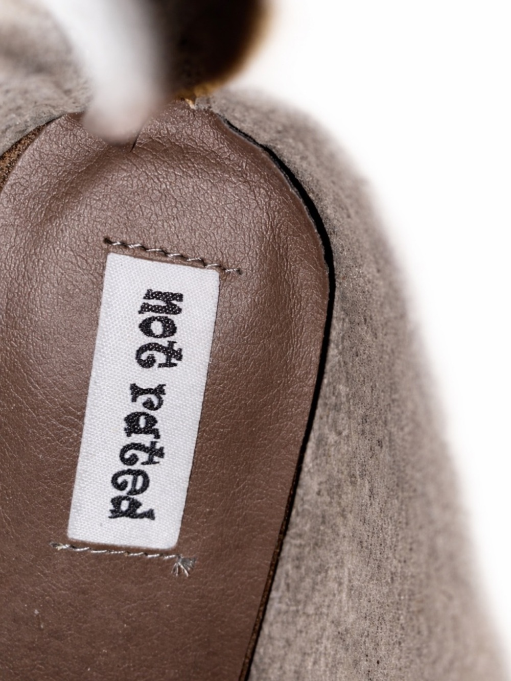 Not Rated Brown Suede Cutout Braided Ankle Boots - Picture 2 of 2